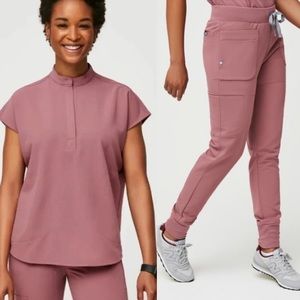 Figs Mauve Scrub Set